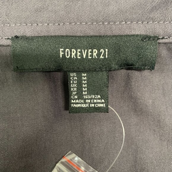 Forever 21 Sleeveless Embellished Jacket - Charcoal/Gunmetal, Size Medium NWT - Picture 4 of 11